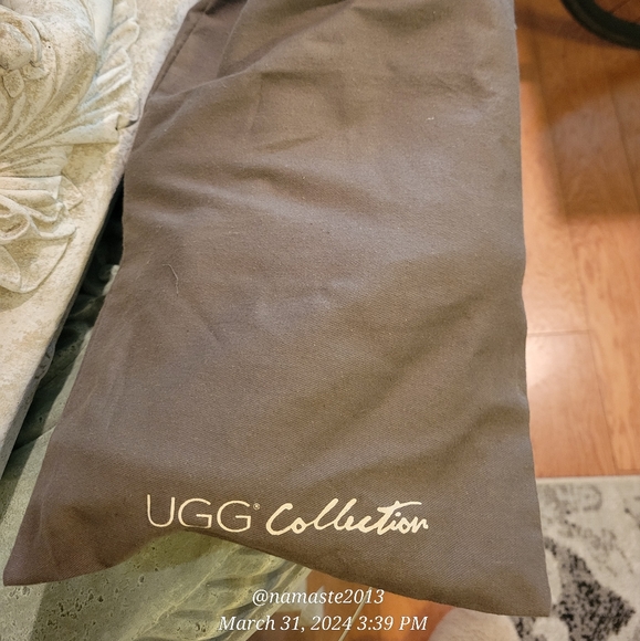 $875 Vintage Ugg Anetea Italian Collection 2012 Suede Leather Fur Shearling #746 - Picture 17 of 17